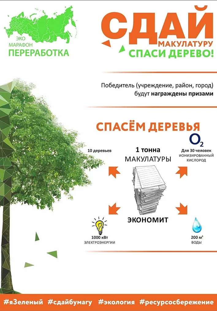 Акция СДАЙ БУМАГУ - СПАСИ ДЕРЕВО в помощь участникам СВО пройдет с 30 октября по 29 ноября в Нижегородской области