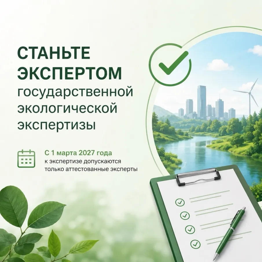 Станьте экспертом государственной экологической экспертизы