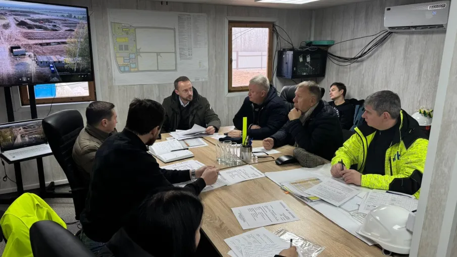 Выездное совещание на площадке полигона в городе Арзамас