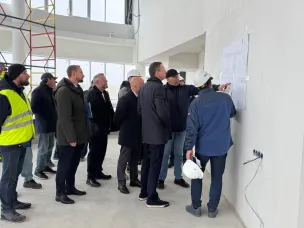 Заместитель министра природных ресурсов и экологии Российской Федерации Денис Буцаев проверил ход строительства экопромышленного парка в Дзержинске